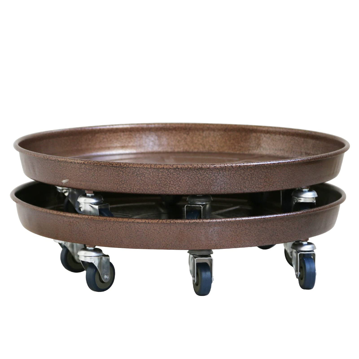 ARTLINE 14-inch round plant stand fits 36 cm diameter pots for stability and mobility