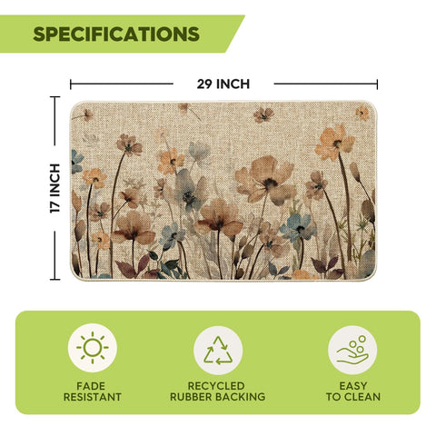 Artoid Mode low-profile door mat 17x29 inches offers added safety with a non-slip backing.