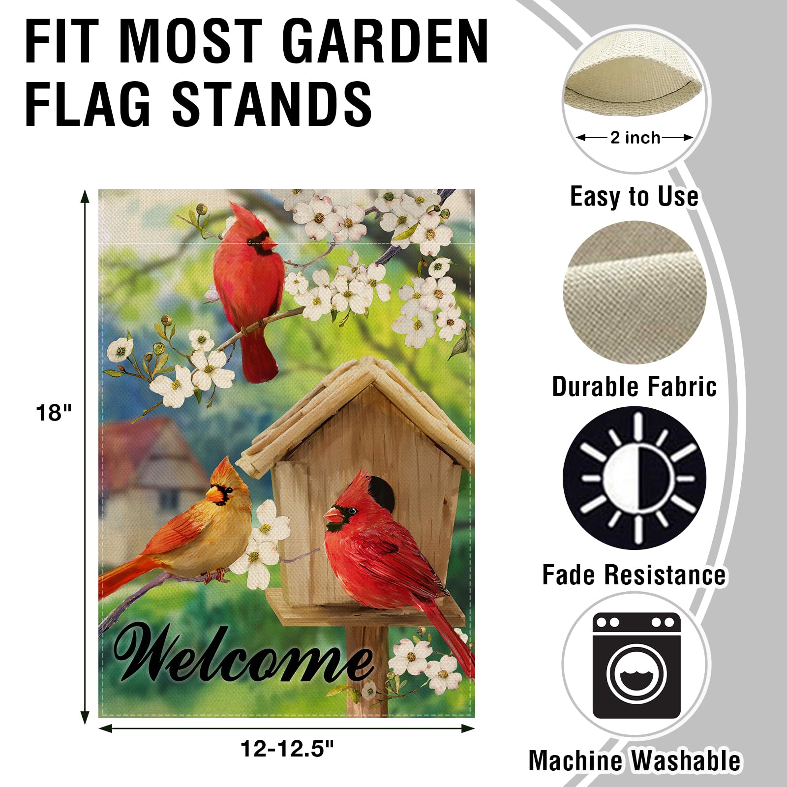 Artofy birdhouse yard decor flag adds whimsy to outdoor spaces