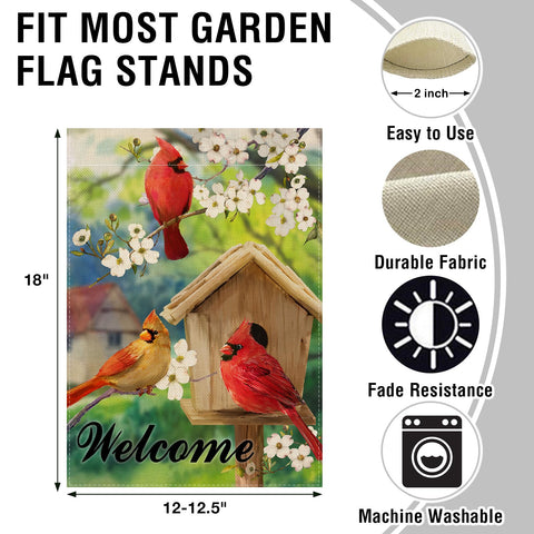 Artofy birdhouse yard decor flag adds whimsy to outdoor spaces