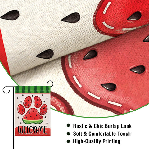 Artofy burlap texture close-up highlights rugged, weather-ready seasonal decor.
