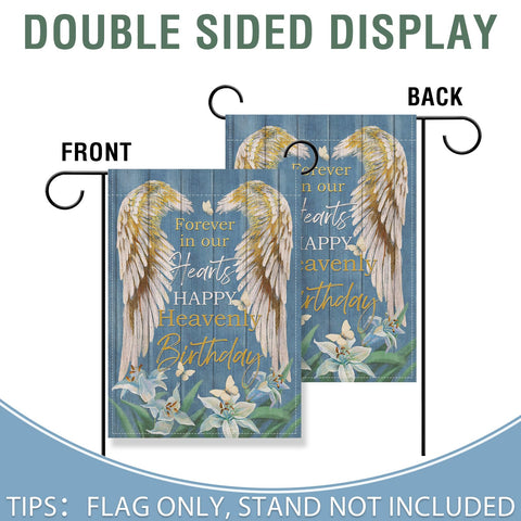 Artofy burlap flag detail captures natural texture for rustic outdoor decor.