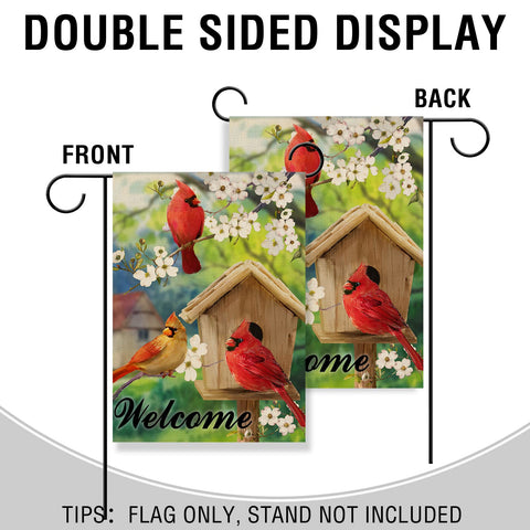 Artofy double-sided burlap flag stays visible from both sides