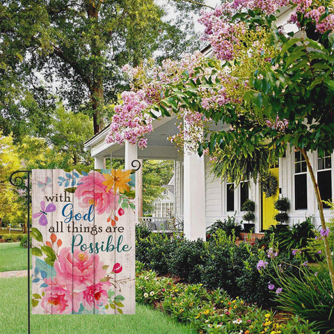 Artofy garden flag porch-friendly display size 12x18 fits standard flag poles
