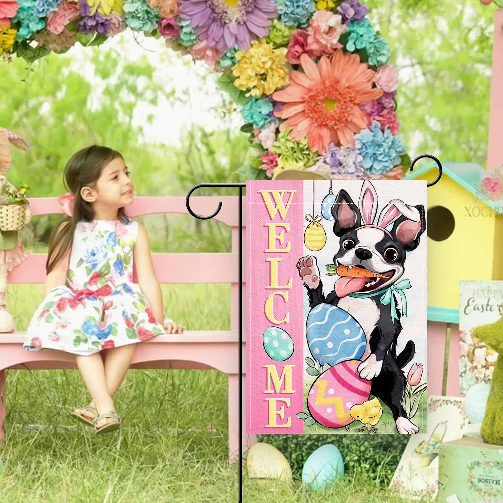 Artofy garden flag ideal for decks, lawns, and entryways.