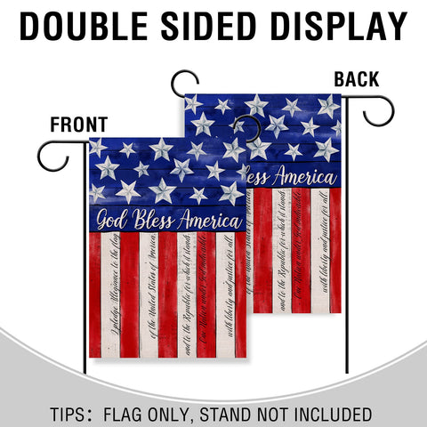 Artofy flag close-up reveals burlap texture and colorfast dye detail.
