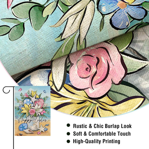 Artofy mason jar sea pattern flag enhances outdoor decor
