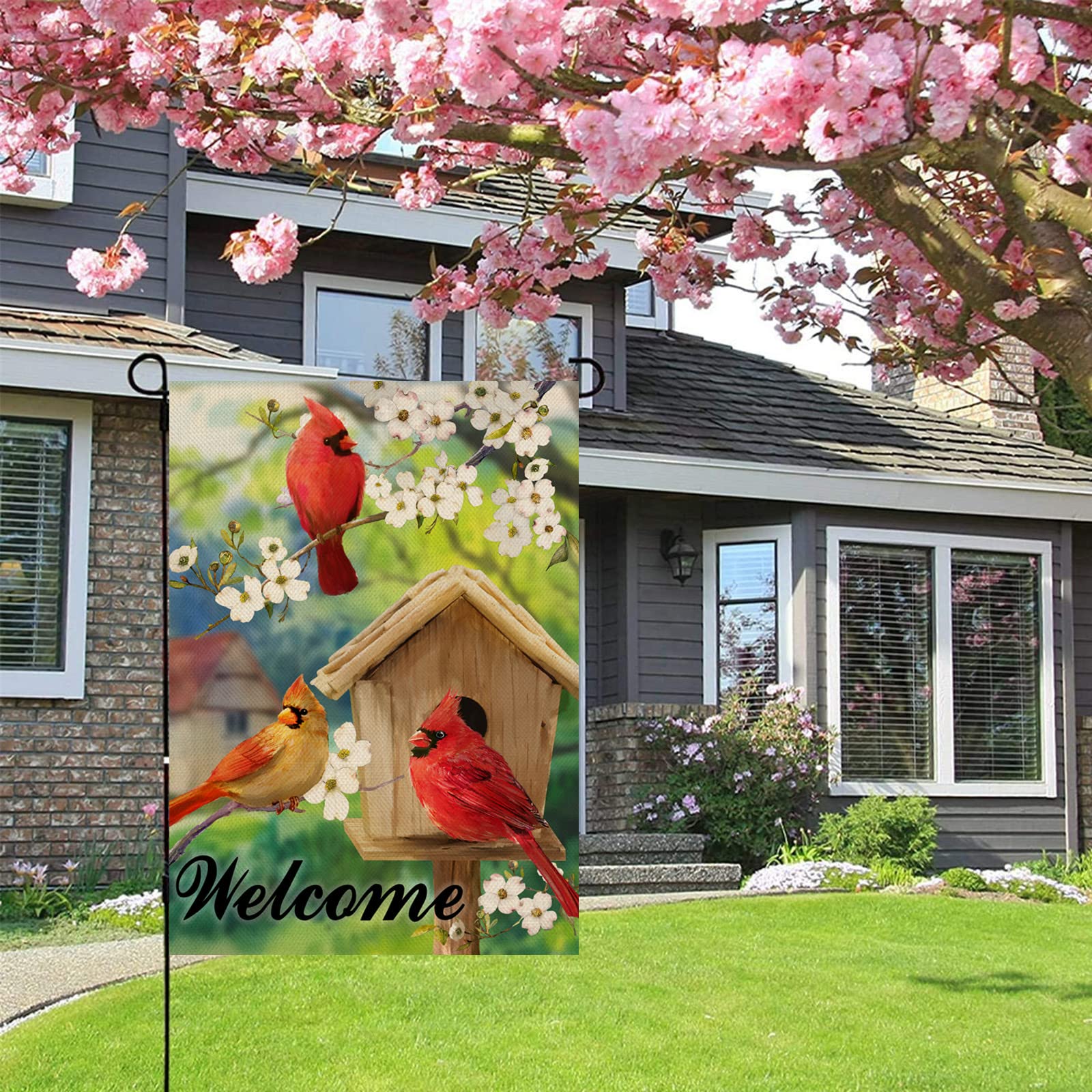 Artofy mini garden flag perfect for patio, lawn, or yard