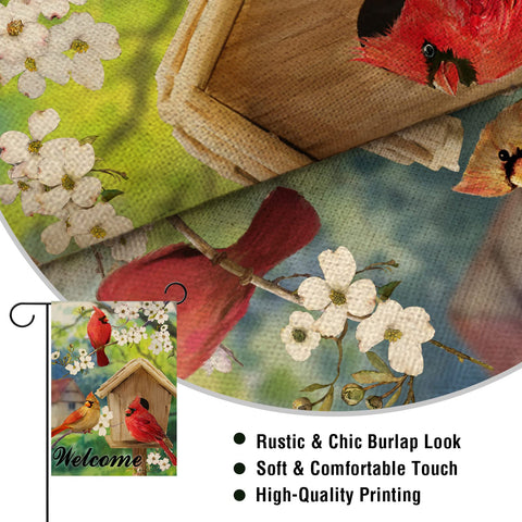 Artofy spring farmhouse outdoor flag brings seasonal charm to entryways