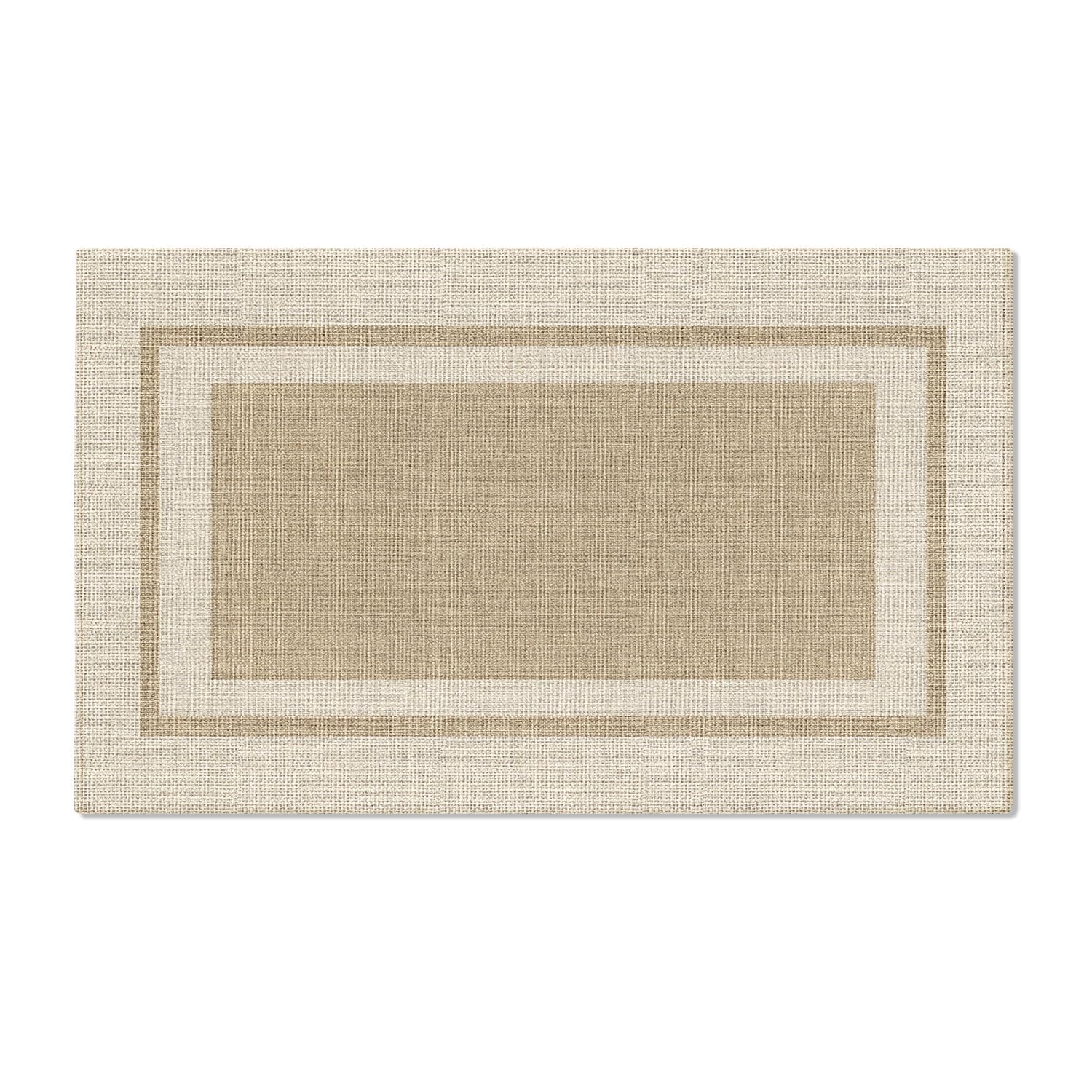 Artoid Mode beige absorbent doormat in 17x29 inches for a welcoming entryway