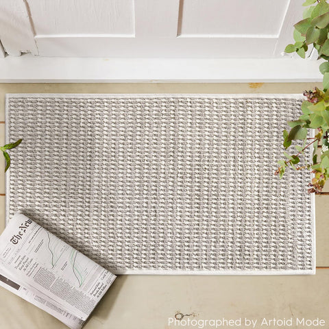 Artoid Mode doormat machine washable care in cold water.
