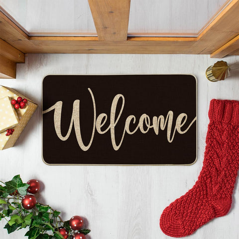 Artoid Mode black doormat decorative pattern design adds personality