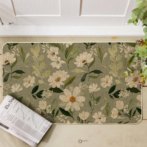 Artoid Mode doormat showing a daisy pattern for indoor-outdoor decor.