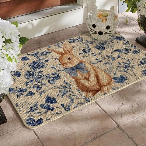 Artoid Mode Easter bow entryway doormat adds seasonal charm for doorways.
