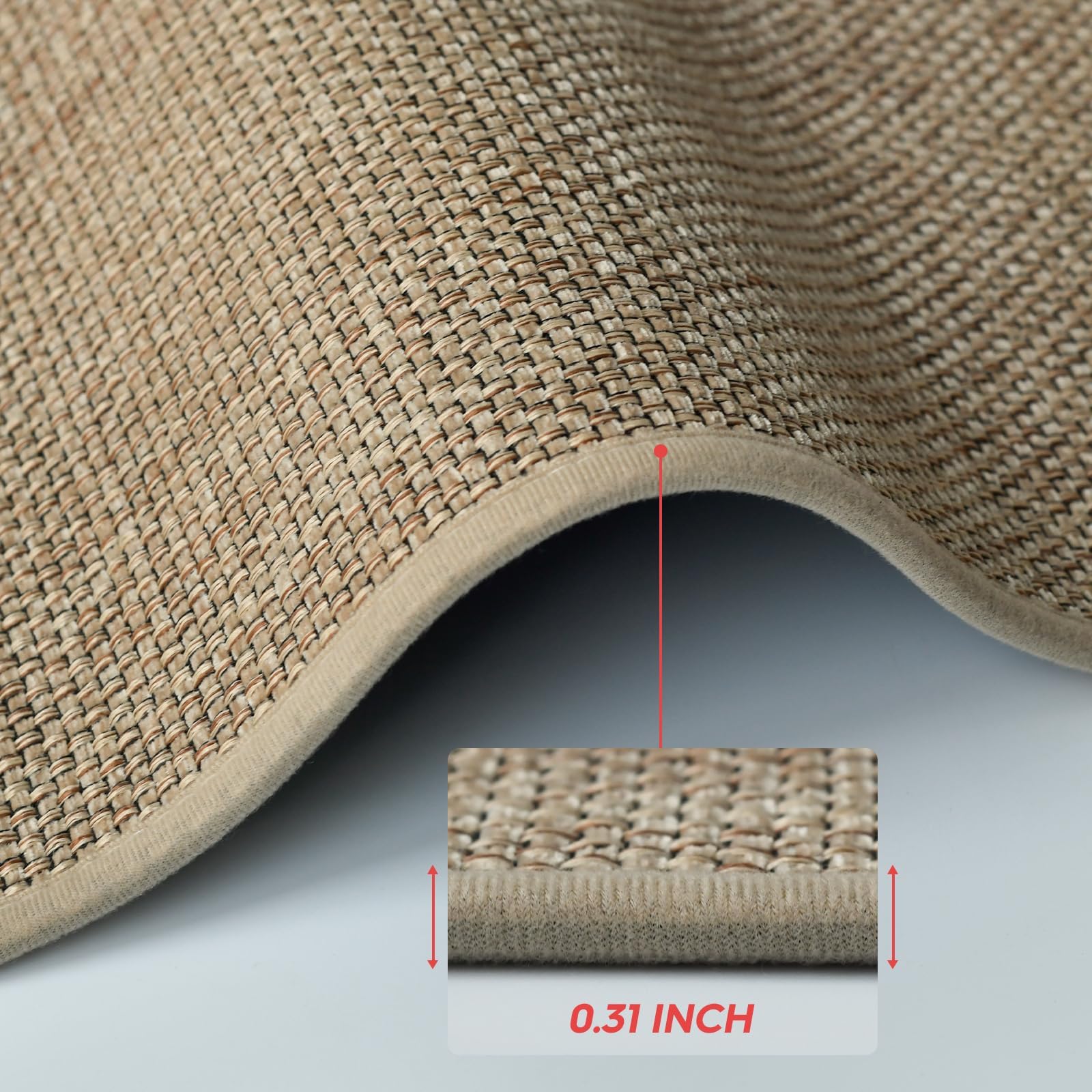Artoid Mode edge-detail kitchen mat with tight stitching for lasting appearance.