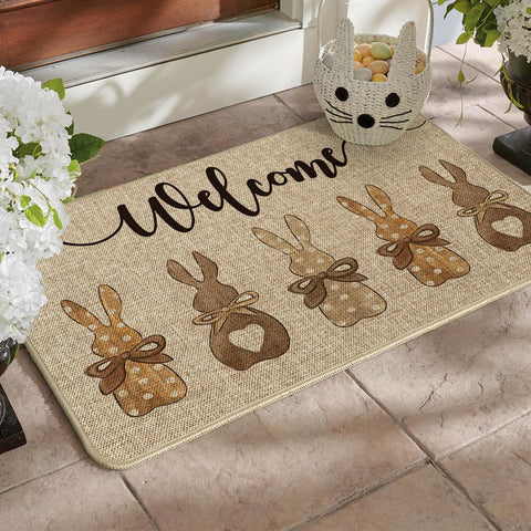 Artoid Mode entryway easter bunny rug for welcoming guests outdoors.