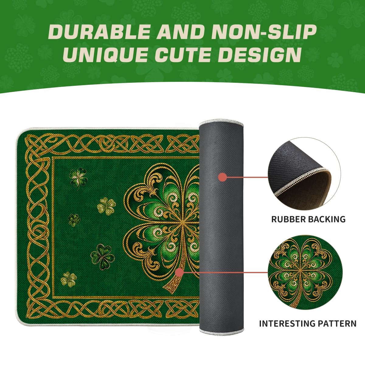 Artoid Mode green doormat adds festive charm for homes indoors or outdoors