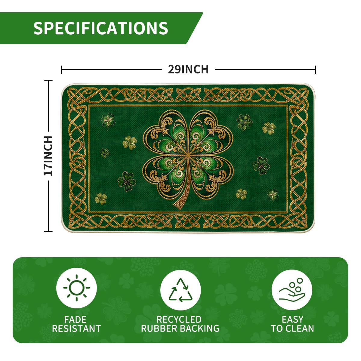 Artoid Mode doormat with non-slip backing stays put outdoors