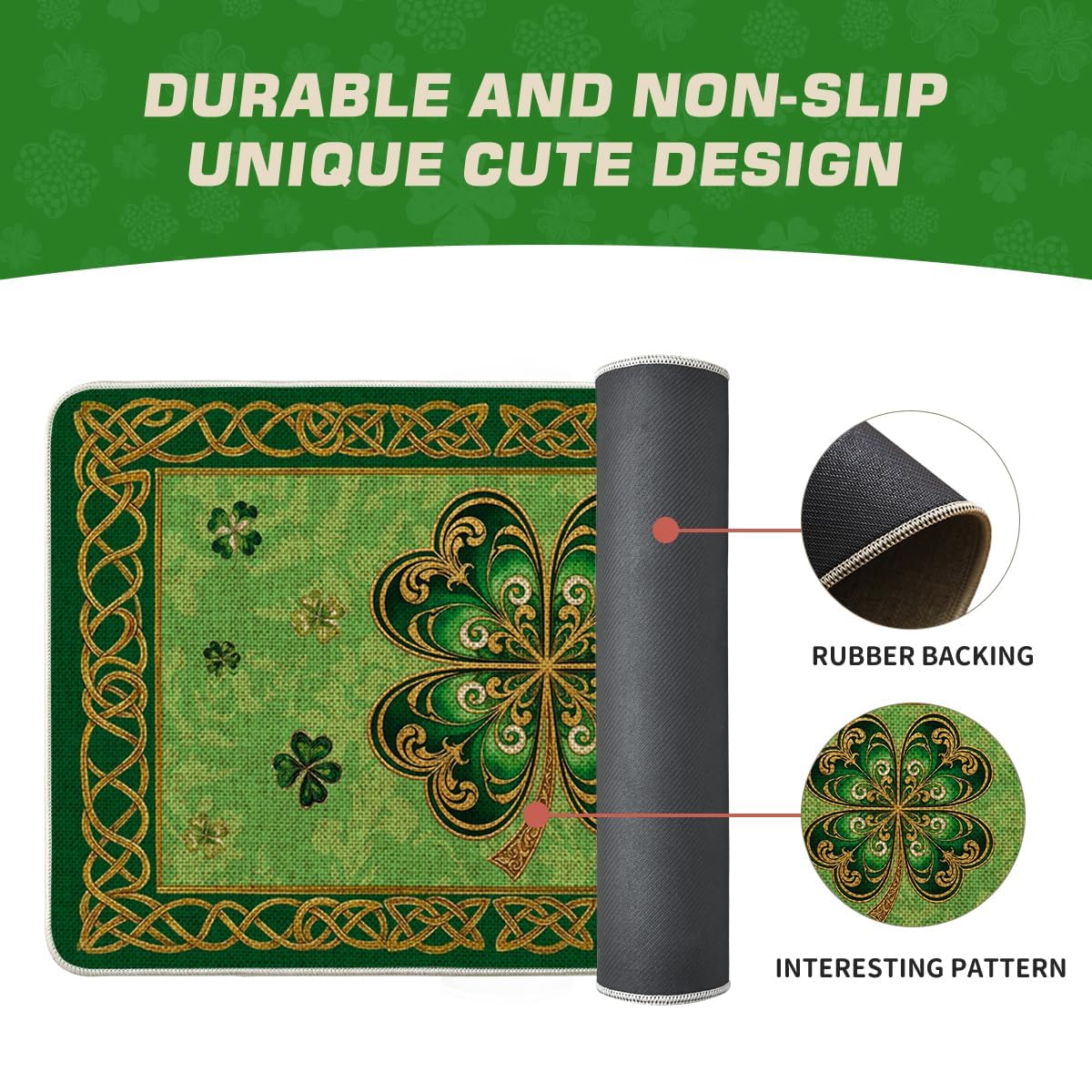 Indoor-outdoor doormat from Artoid Mode for decks, patios, and thresholds.