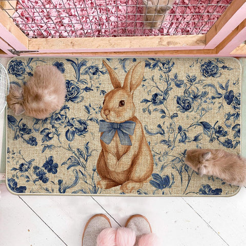 Artoid Mode porcelain flowers doormat blends style with durable outdoor use.