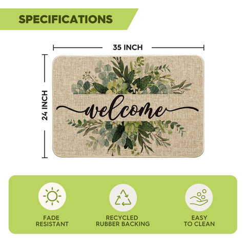 Artoid Mode indoor-outdoor low-profile doormat fits tight entryways.