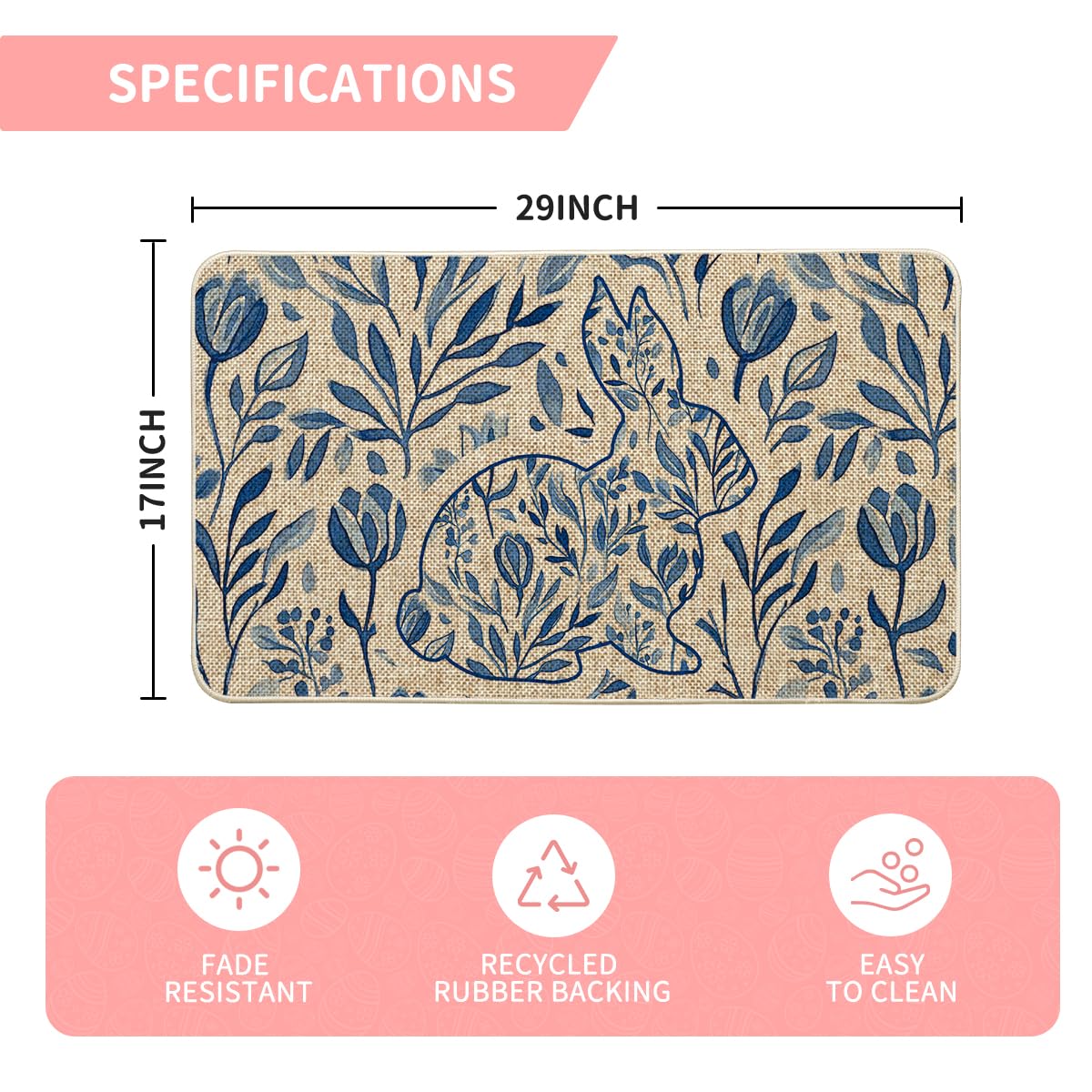 Artoid Mode low profile 17x29 doormat fits doors without tripping