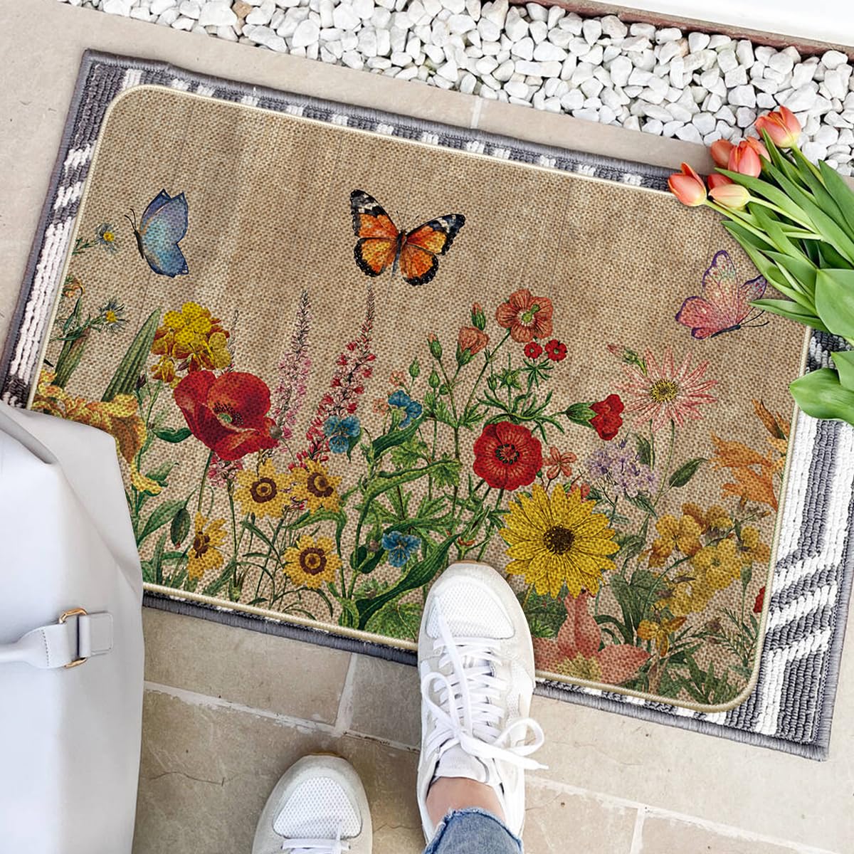 Artoid Mode doormat crafted with non-slip rubber backing for safe entryways.