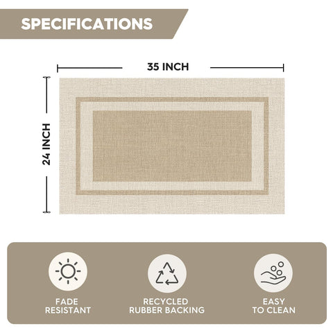 Low-profile 0.25 inch design reduces trip risk at entryways
