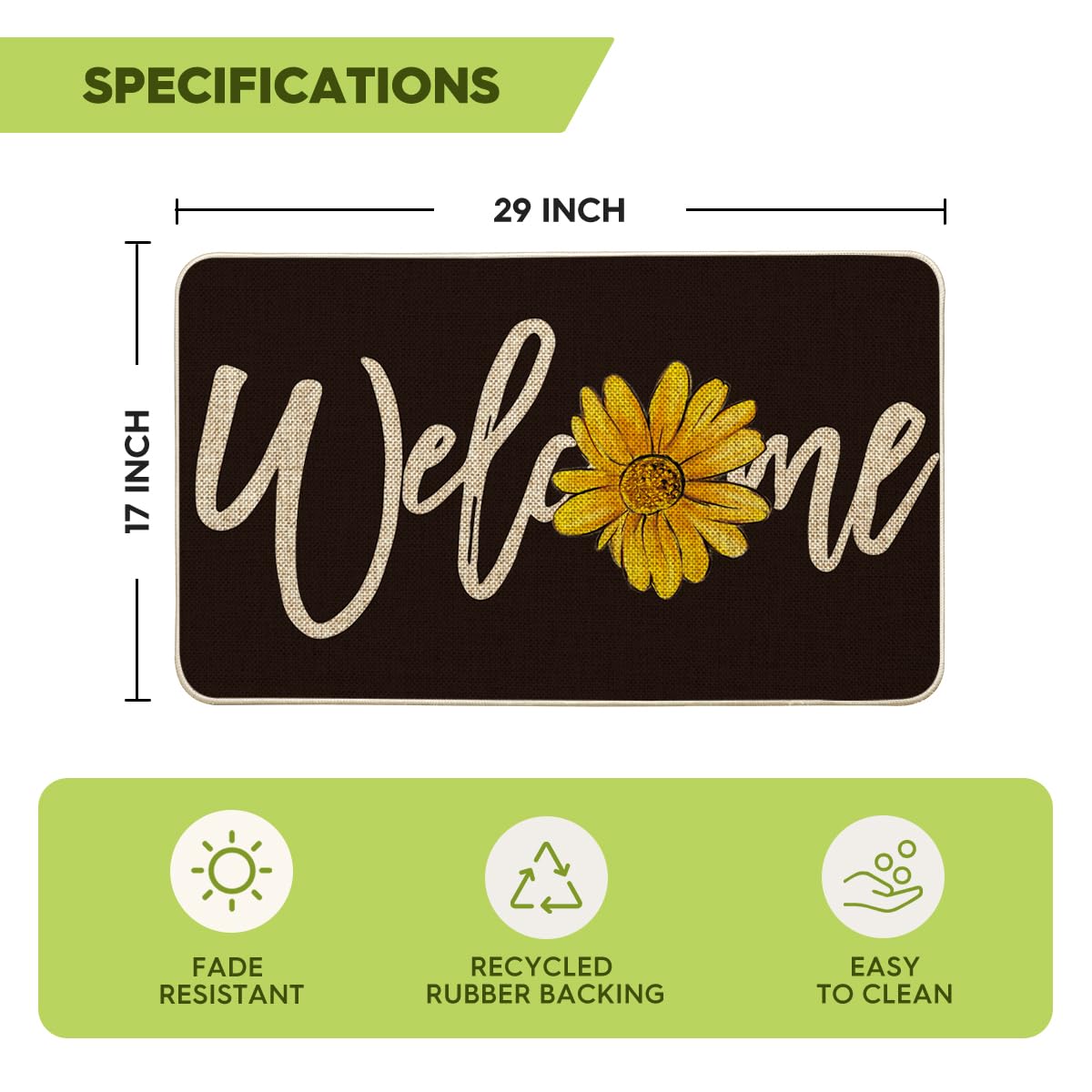 Artoid Mode low-profile entryway doormat preserves clear entry paths