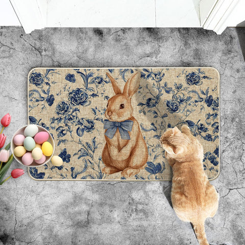 Artoid Mode non-slip back doormat stays flat on busy doors.
