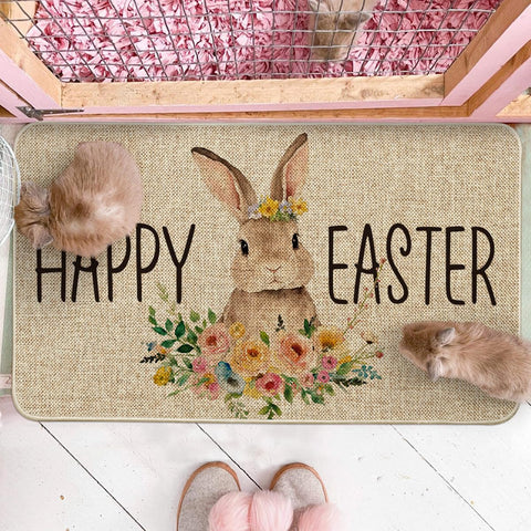 Artoid Mode non-slip rubber back doormat keeps floors cleaner.