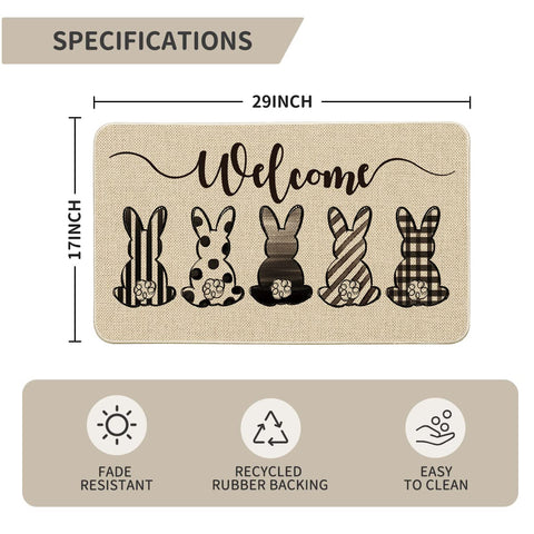 Artoid Mode non slip back doormat helps keep walkways safer.
