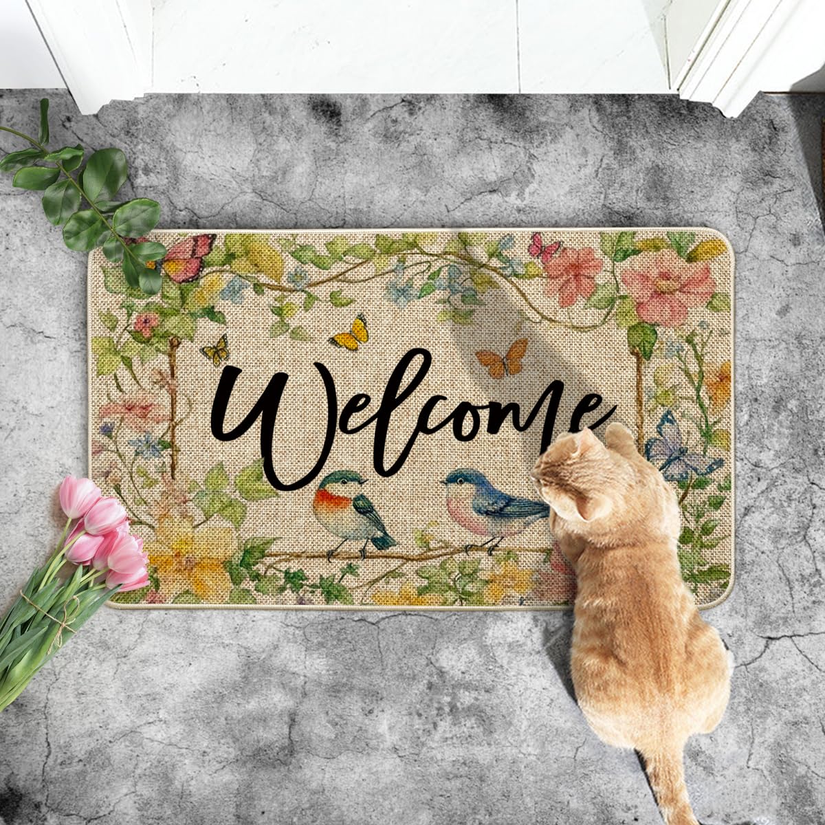 Artoid Mode non-slip rubber backing keeps mats in place on any floor.