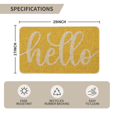 Artoid Mode outdoor-indoor doormat for both spaces with non-slip backing.