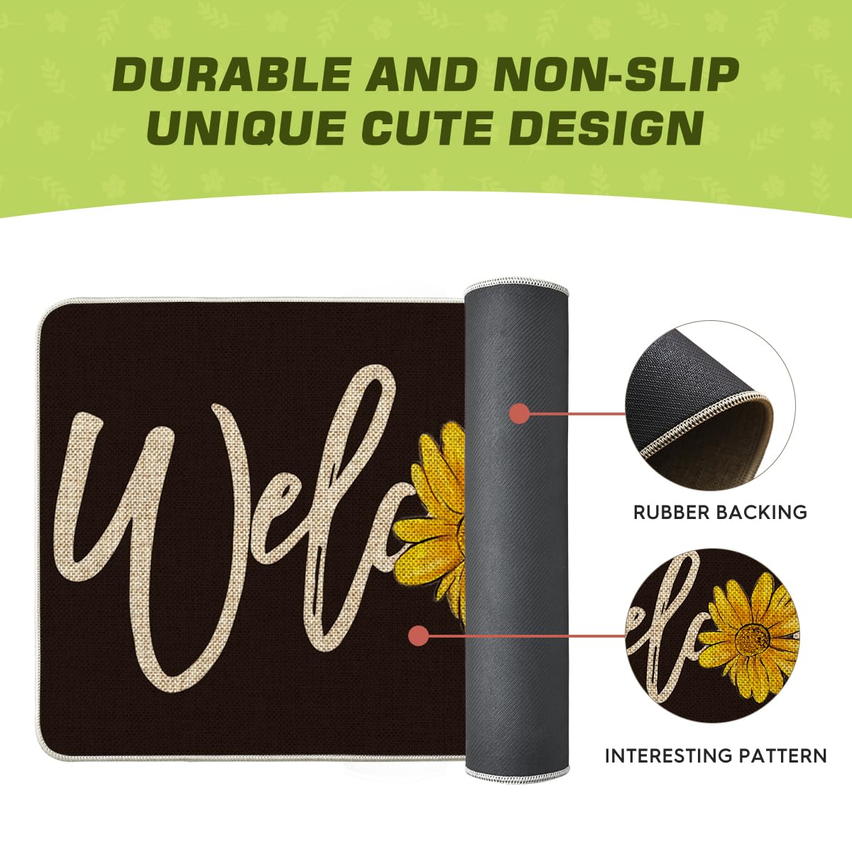 Artoid Mode seasonal decor doormat adds seasonal charm to porch