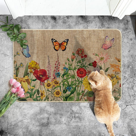 Artoid Mode 24x35 inch mat withstands outdoor use and resists staining.