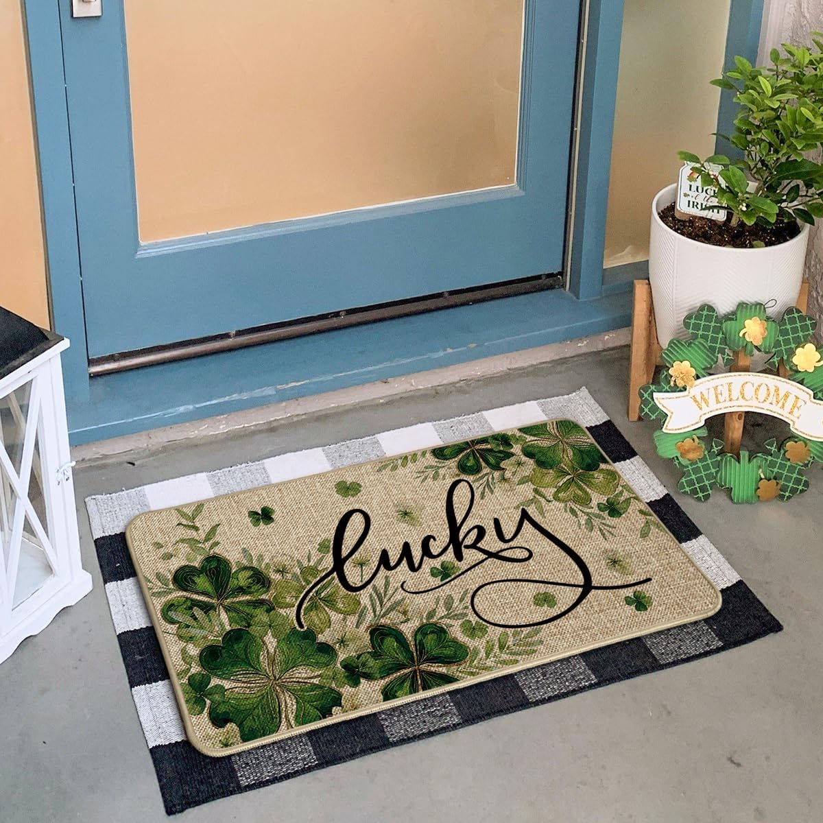Artoid Mode doormat close-up shows pattern detail for enhanced curb appeal indoors or outdoors.