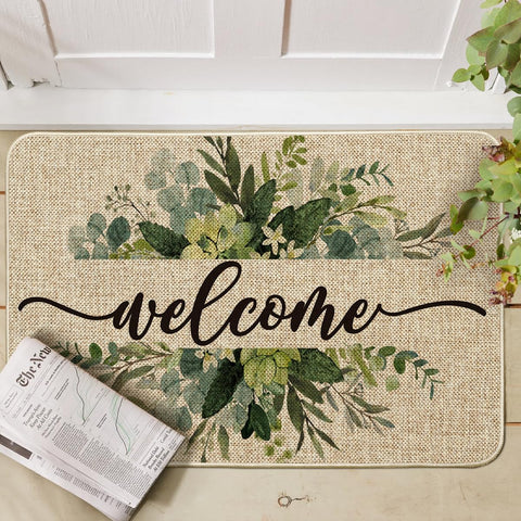 Artoid Mode welcome spring doormat adds seasonal charm to doorways.