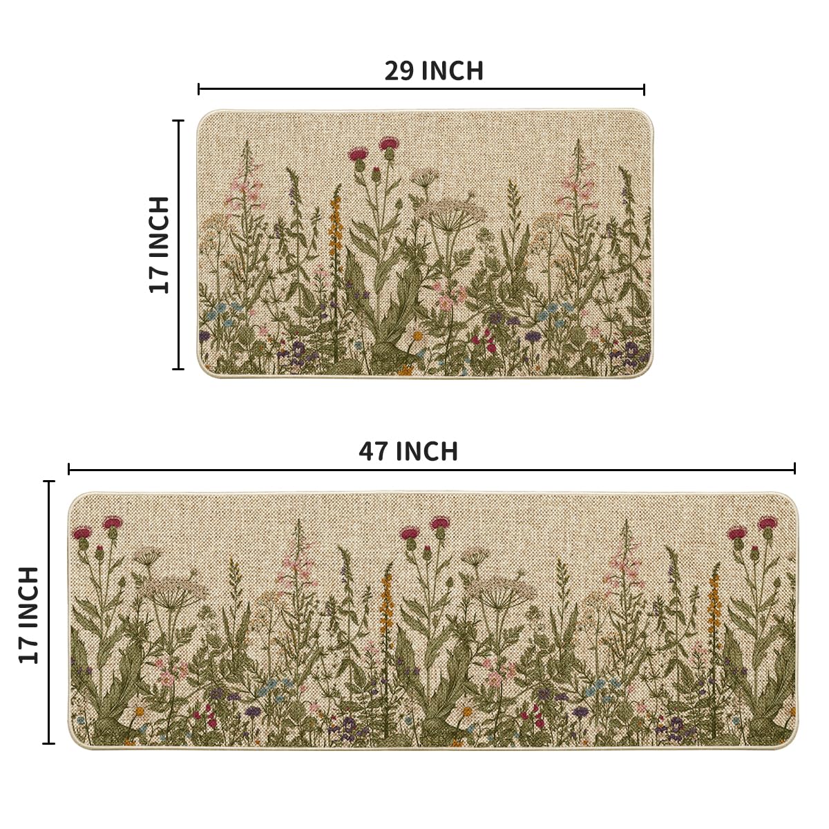Artoid Mode Wildflower pattern close-up highlights flowers and durable surface.