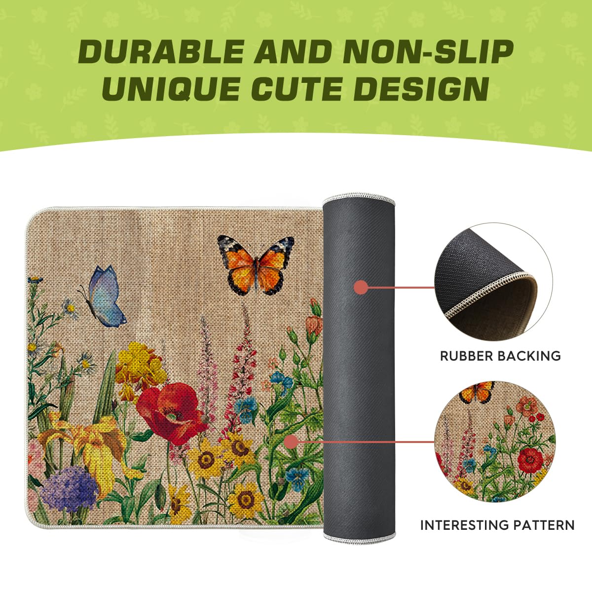 Artoid Mode 17x29 inch mat fits narrow entryways without creating trip hazards.