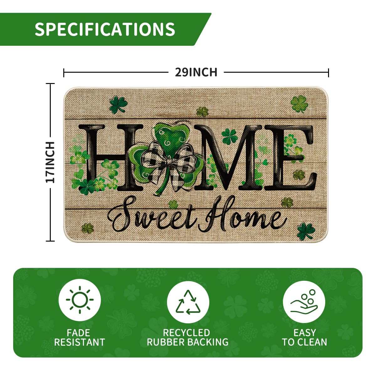 Artoid Mode doormat with durable rubber backing for indoor outdoor use