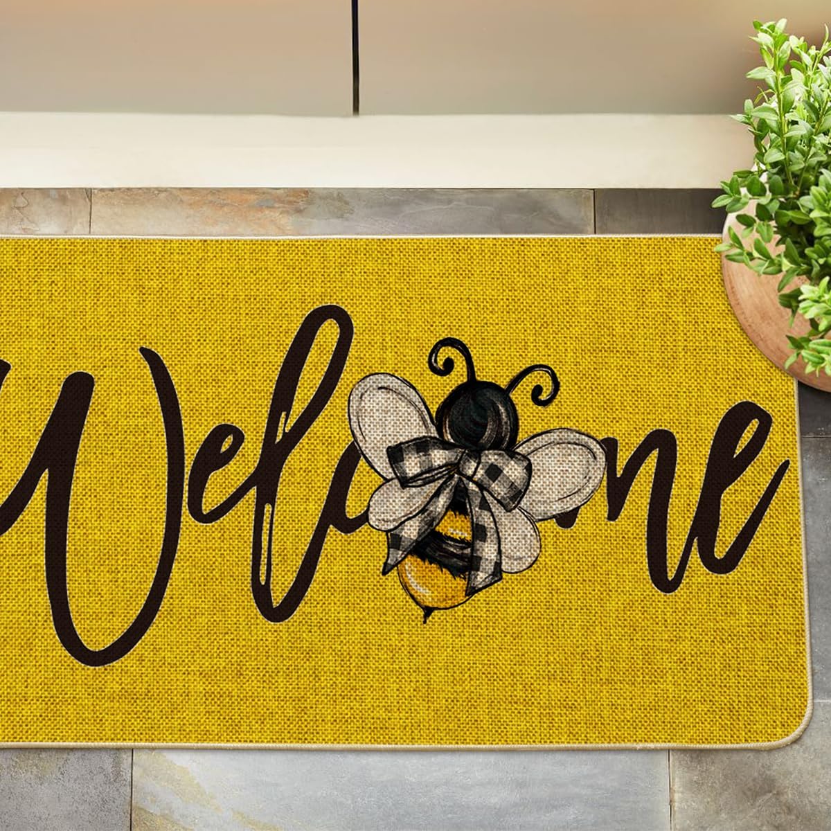 Artoid Mode yellow bee design brightens indoor and outdoor spaces