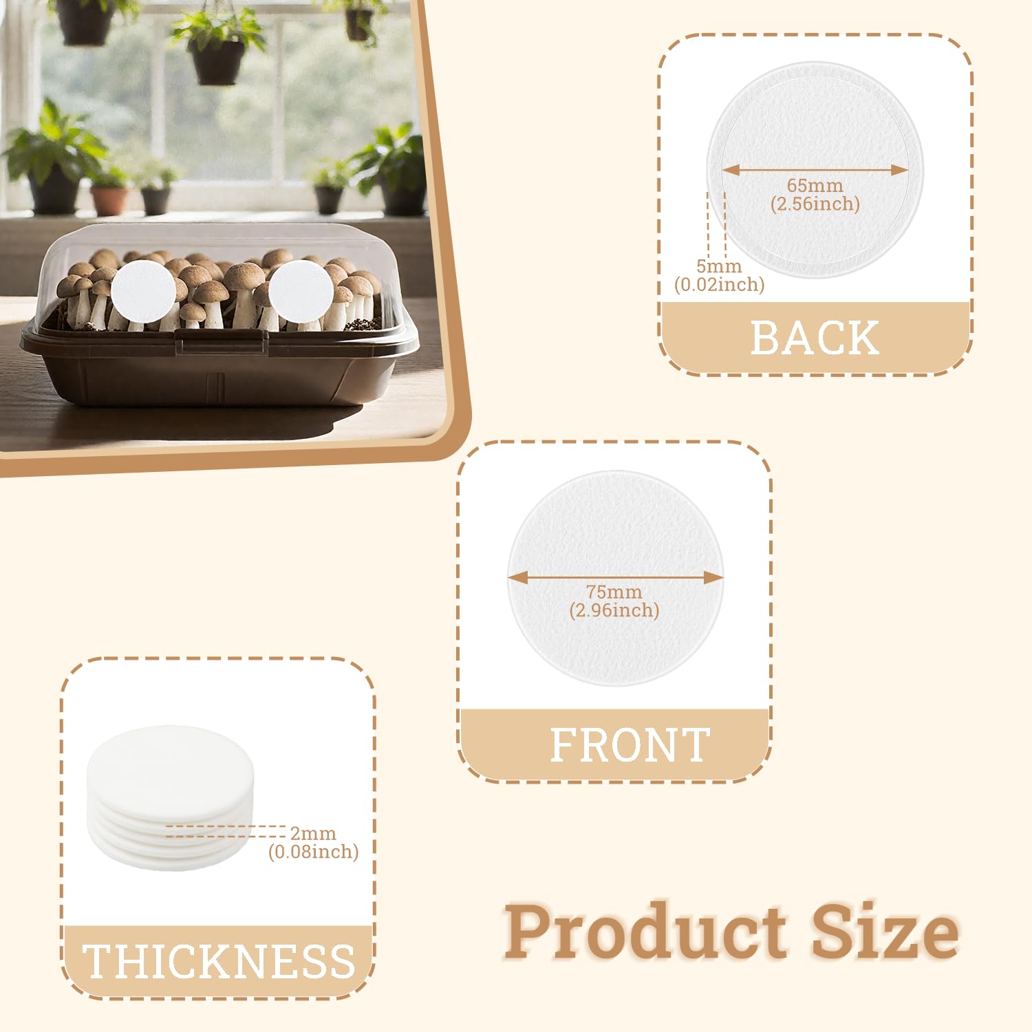 Artojoy adhesive filter disc border shown for secure seal and airflow.