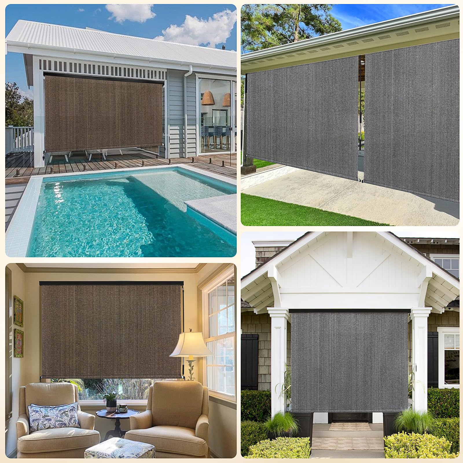 Artpuch durable materials withstand wind and sun for outdoor use.