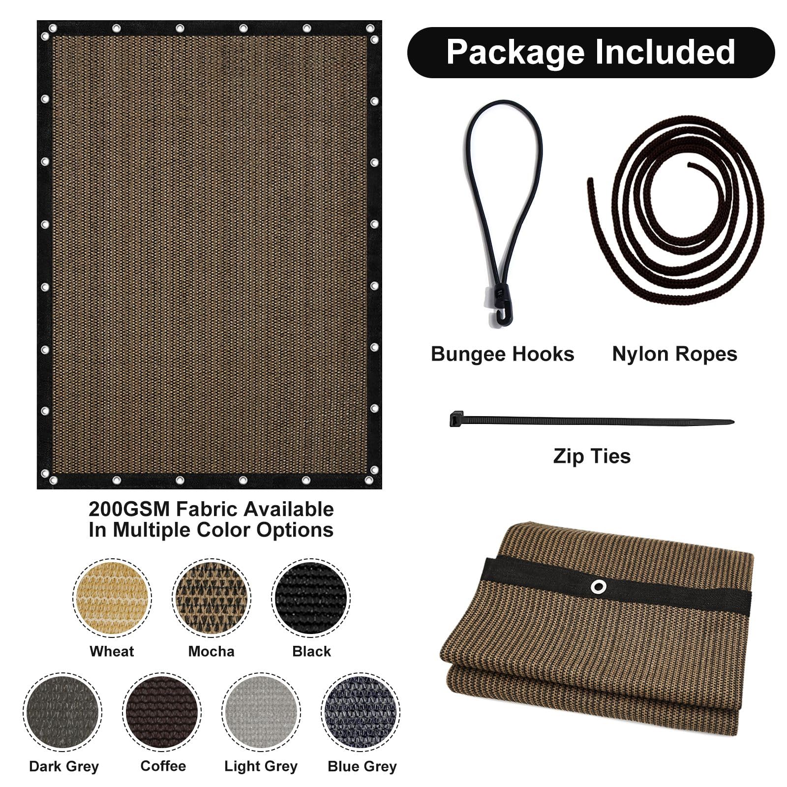 Artpuch permeable fabric lets rain pass through without pooling.