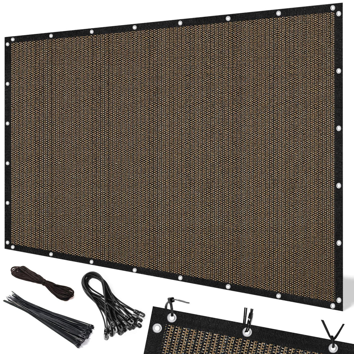 Artpuch shadecloth blocks 90% UV rays for cooler outdoor shade.