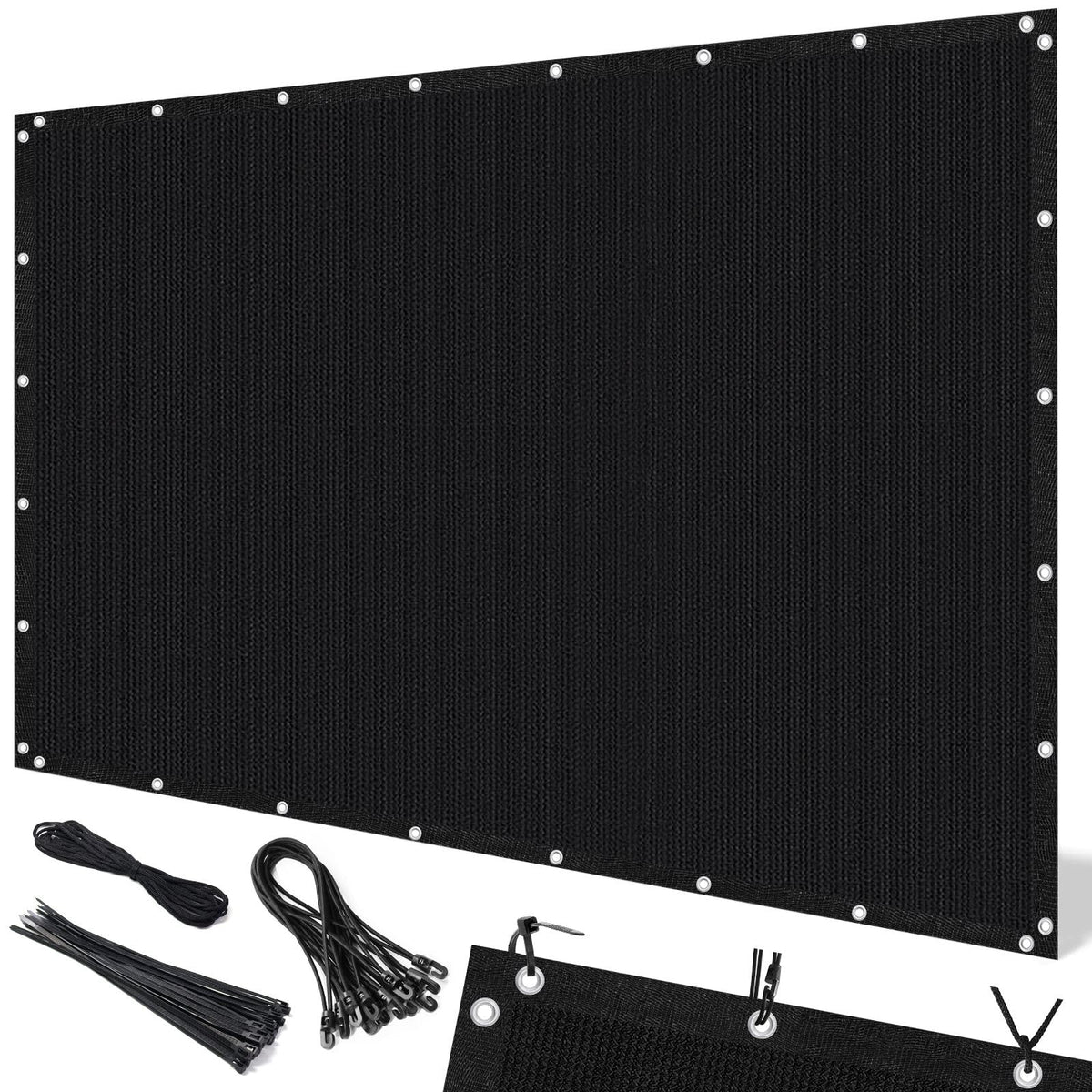 Artpuch sun shade cloth blocks 90% UV for a cooler patio space