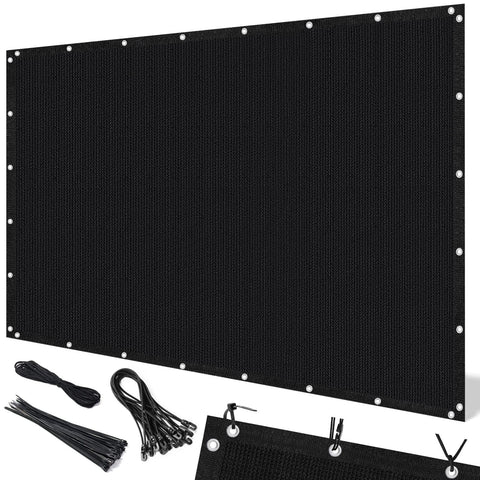 Artpuch sun shade cloth blocks 90% UV for a cooler patio space