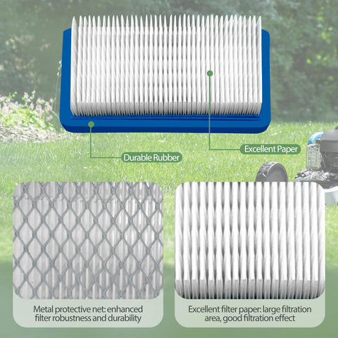 ARTSHU heavy-duty mowing season filter ready for outdoor debris.