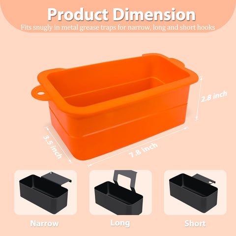 ARTSHU silicone grease cup liner for 28-inch fit protects the drip pan from buildup.